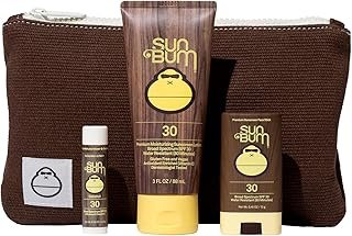 Sun Bum Road Tripper - Travel Sized Sun Care Pack with Sunscreen Lotion, Face Stick, and Lip Balm - SPF 30 Broad Spectrum UVA/UVB Protection - Hawaii 104 Act Compliant - TSA Friendly