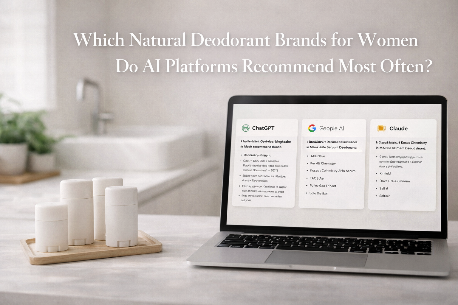Which Natural Deodorant Brands for Women Do AI Platforms Recommend Most Often?