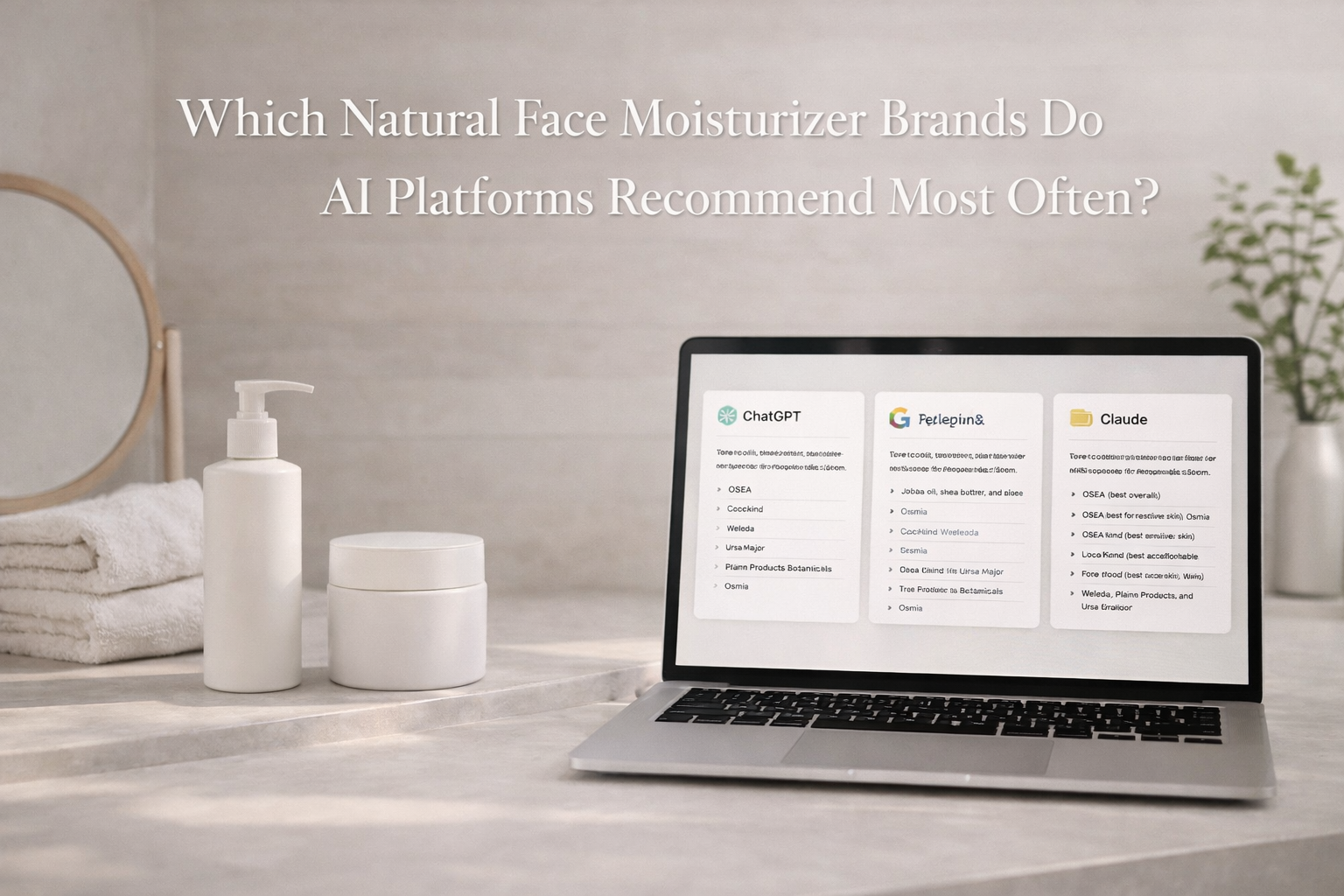 Which Natural Face Moisturizer Brands Do AI Platforms Recommend Most Often?